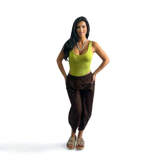 PANTALONE JAPAN MARRONE