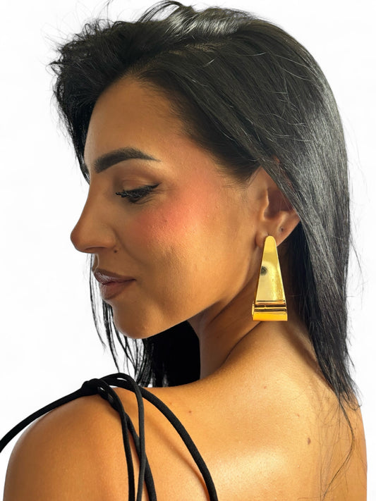 ORECCHINI GEOMETRIC HOOPS DORATI