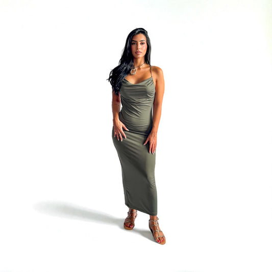 VESTITO LACCETTO MAXI VERDE