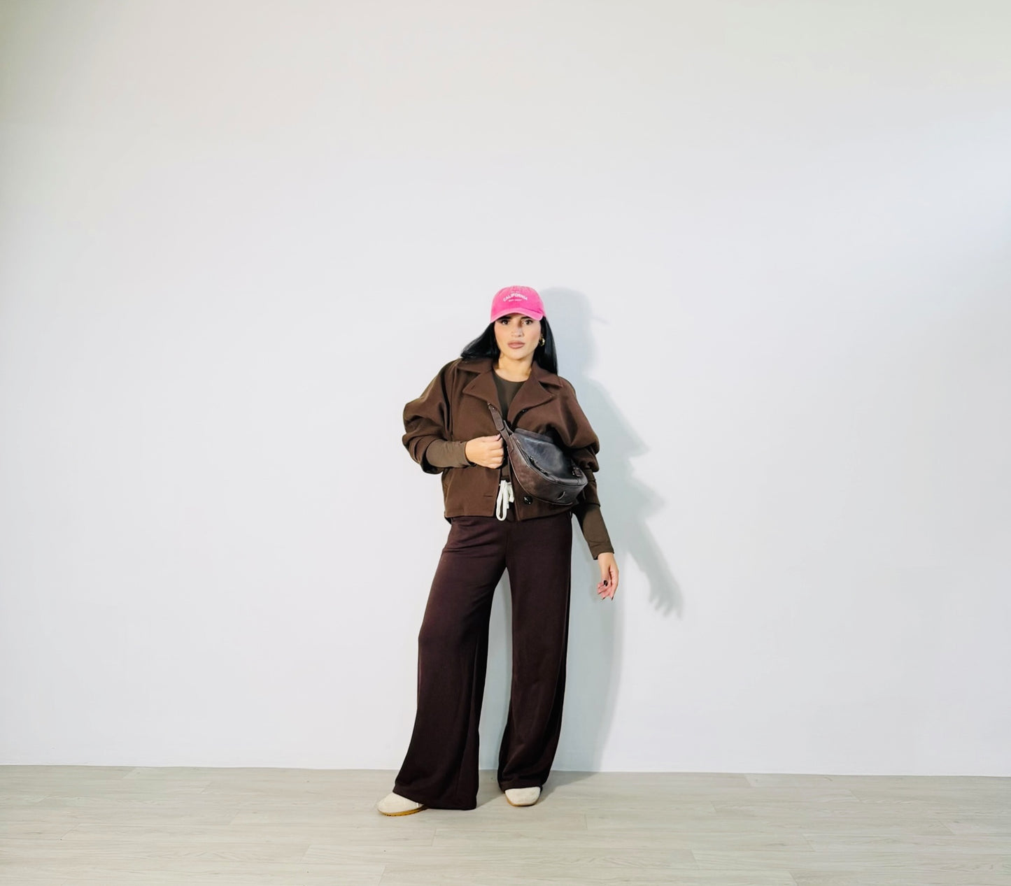 PANTALONE TUTA RELAX MARRONE