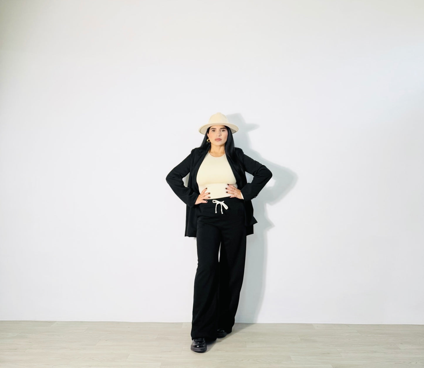 PANTALONE TUTA RELAX NERO