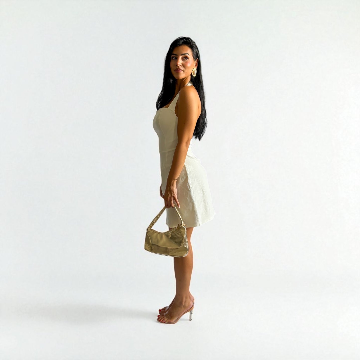 VESTITO PIN-UP BIANCO